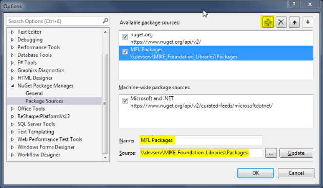 Package sources